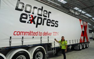 Border Express Truck and Driver