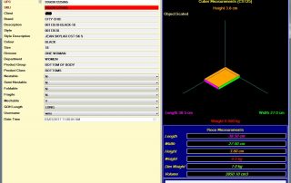 CubeMaster SKU Measurment Software