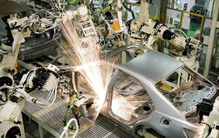 Robots on Toyota Production Line