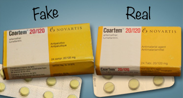 Example of counterfeit medicines