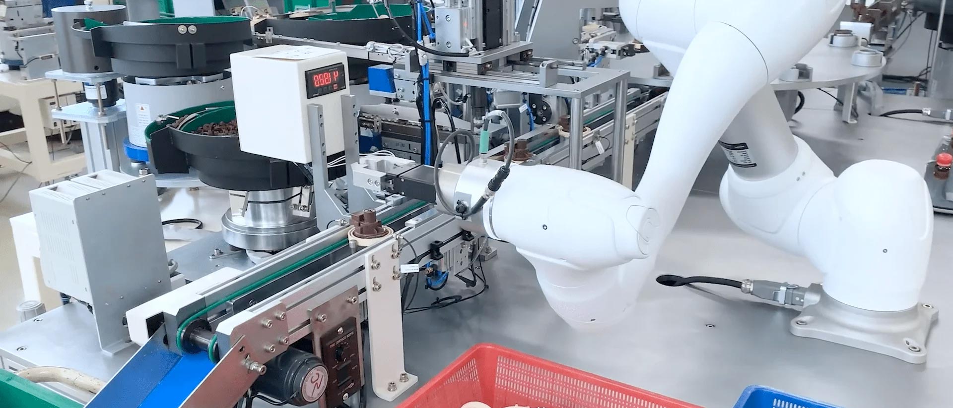 Cobot on a production line