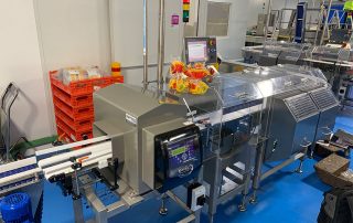 metal detection of baked goods during production