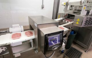 metal detector in food production line